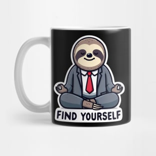 Find Yourself Sloth Mug